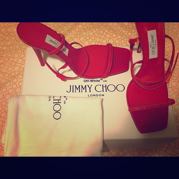 off white jimmy choo sandals